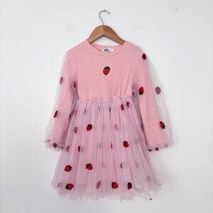 Lola & the boys strawberry tulle dress